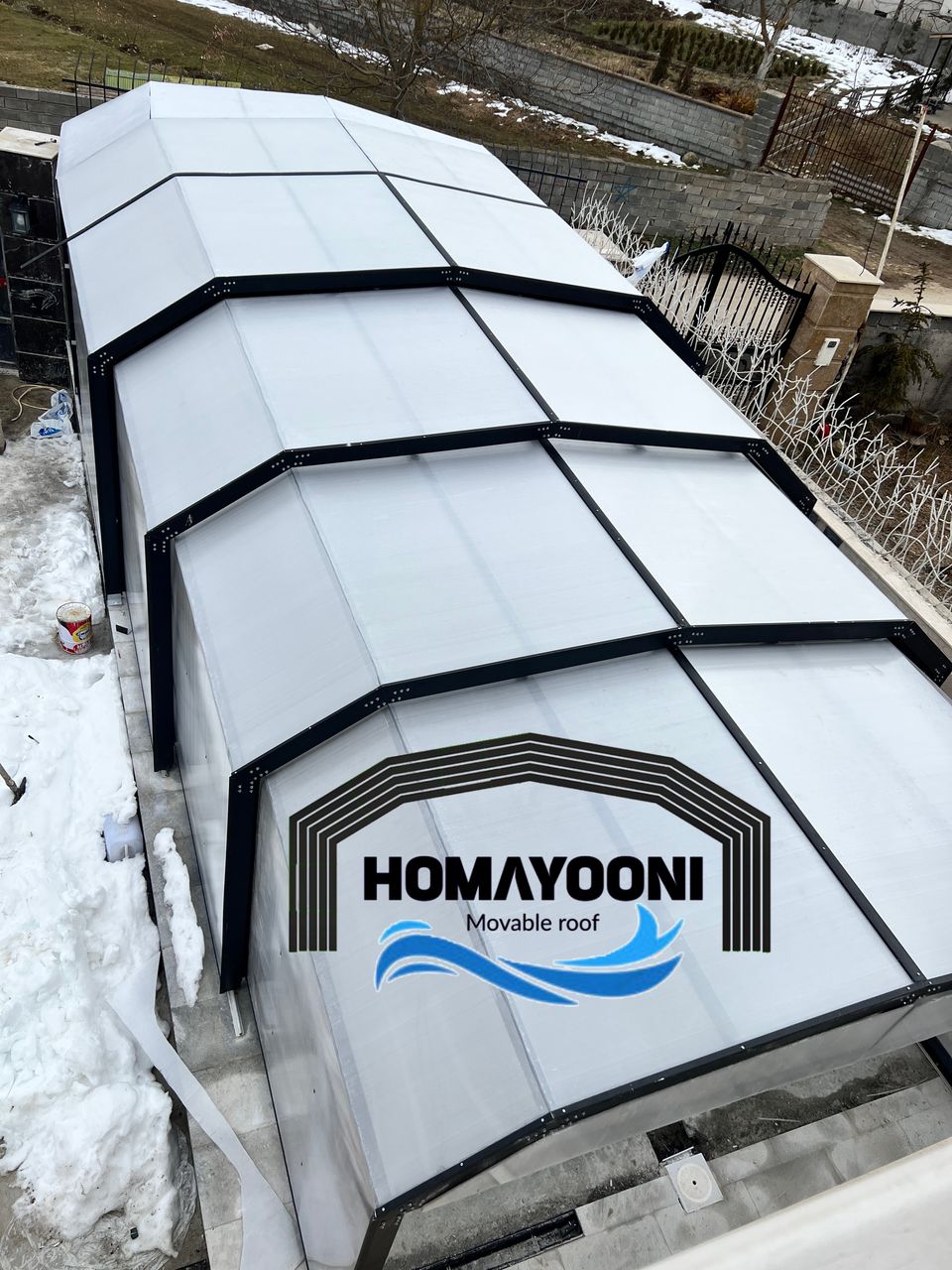 سقف متحرک در رستوران‌ها و کافه‌ها